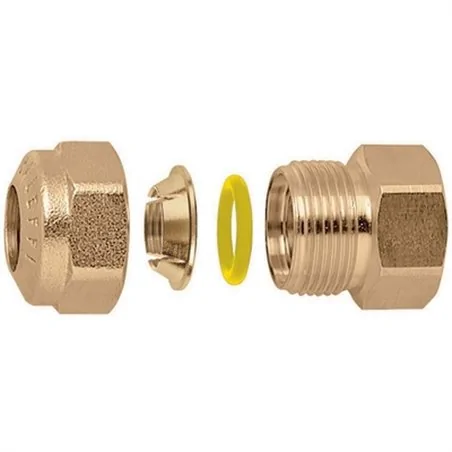 RACCORDO O-RING DIRITTO FEMMINA PER TUBO RAME CALEFFI