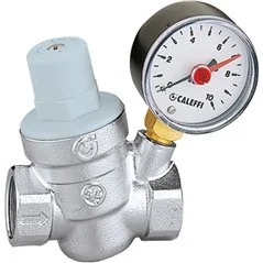 RIDUTTORE DI PRESSIONE CON MANOMETRO CALEFFI