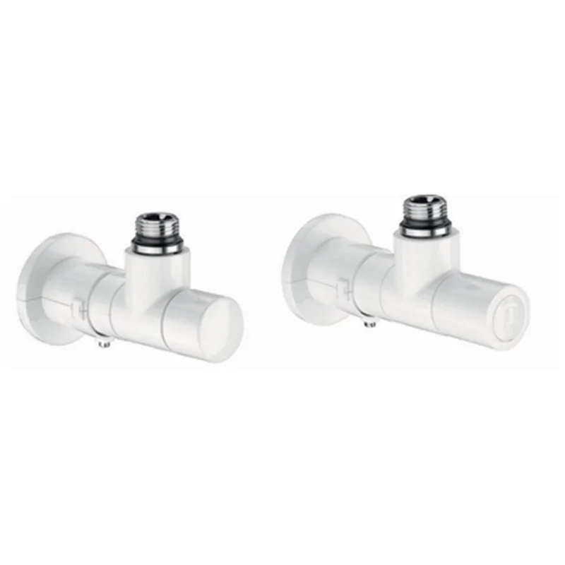 VALVOLA + DETENTORE A SQUADRA TERMOSTATIZZABILE BIANCA CALEFFI