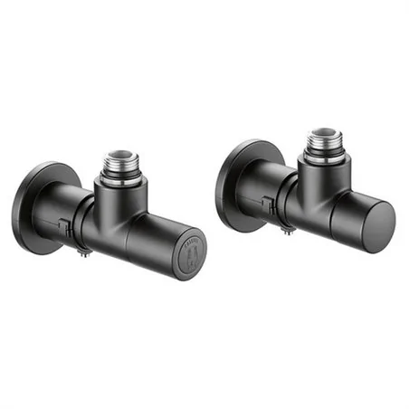 VALVOLA + DETENTORE A SQUADRA TERMOSTATIZZABILE NERA CALEFFI