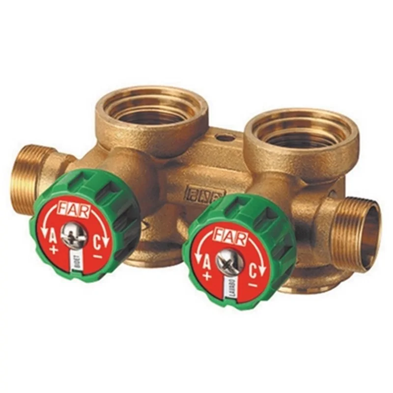 COLLETTORE COMPLANARE COMPONIBILE CON VALVOLE GIALLE SINISTRO FAR