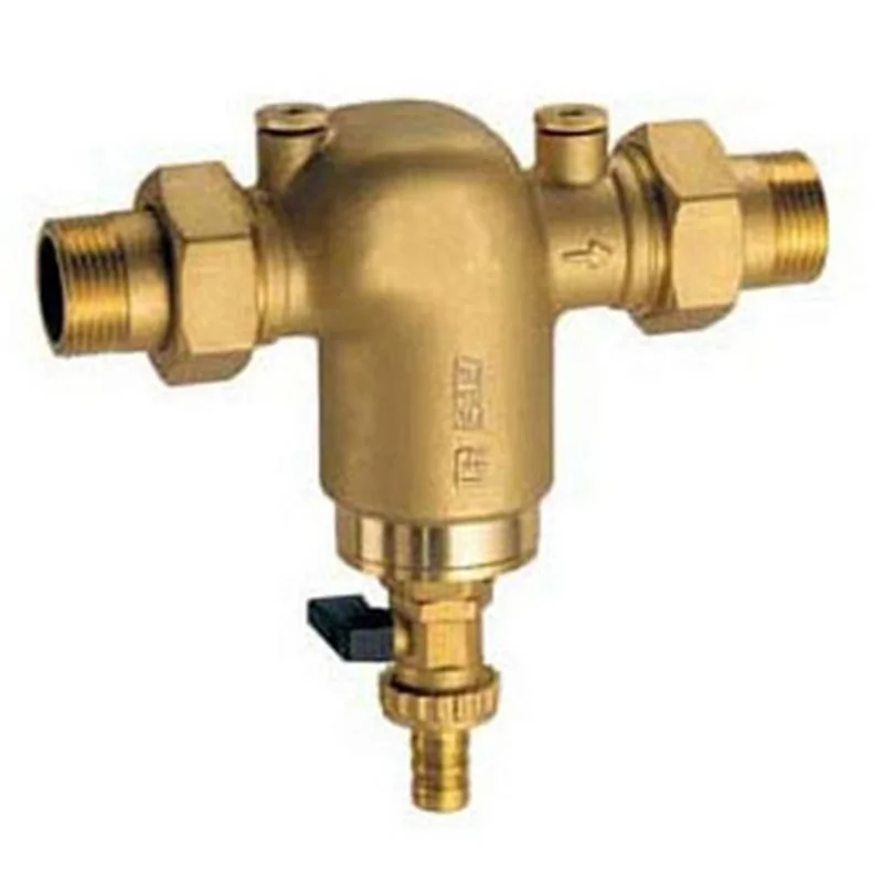 FILTRO PER IMPIANTI SANITARI CON ATTACCHI MANOMETRO MM GIALLO FAR