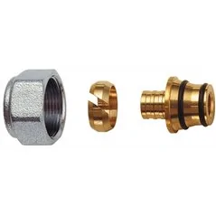 KIT PER TUBO MULTISTRATO 24x19 CALOTTA CROMATO FAR