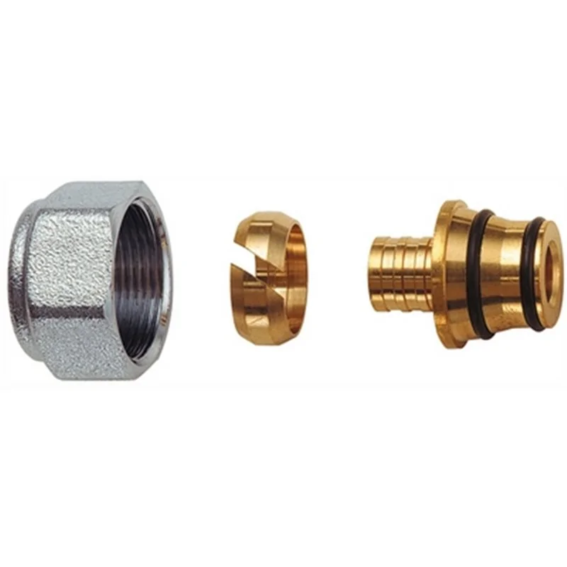 KIT PER TUBO MULTISTRATO 24x19 CALOTTA CROMATO FAR