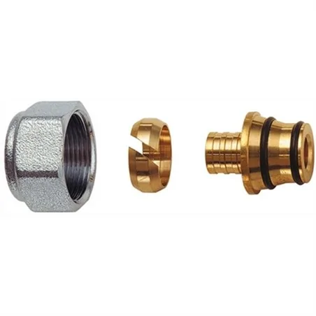 KIT PER TUBO MULTISTRATO 24x19 CALOTTA CROMATO FAR