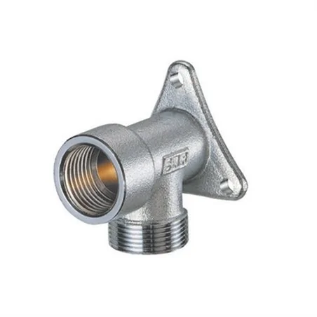 RACCORDO A MURO FLANGIATO CROMATO PER RAME FAR