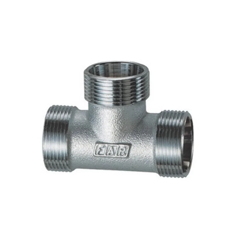 RACCORDO A T 3 MONOCONI CROMATO PER RAME FAR