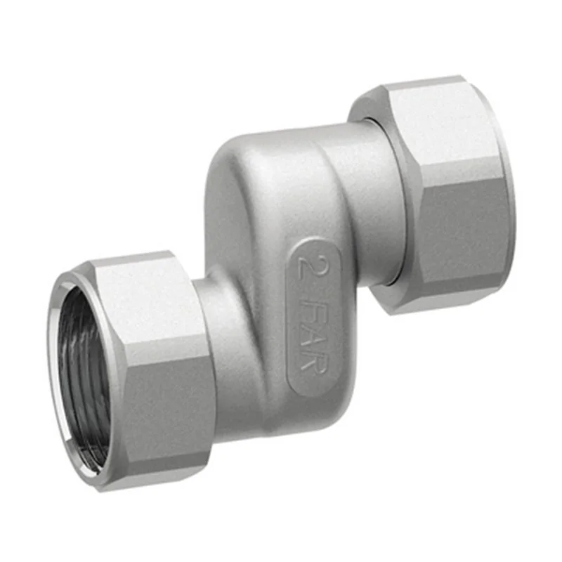 RACCORDO ECCENTRICO CROMATO CON CALOTTE MOBILI FAR