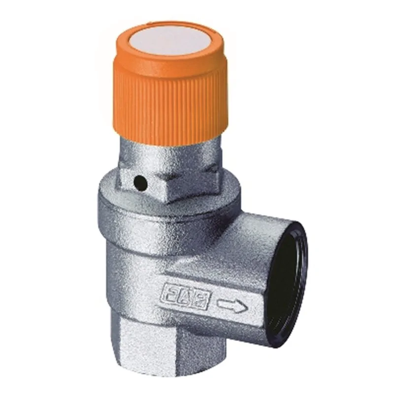 VALVOLA DI SICUREZZA ORDINARIA CROMATA PER IMPIANTI SOLARI FAR