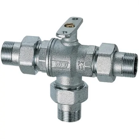 VALVOLA DI ZONA A 3 VIE MOTORIZZABILE CON SFERA BY PASS FAR