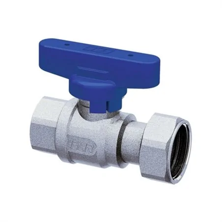 VALVOLA D'INTERCETTAZIONE A SFERA F-F CROMATA CON CALOTTA MOBILE FAR