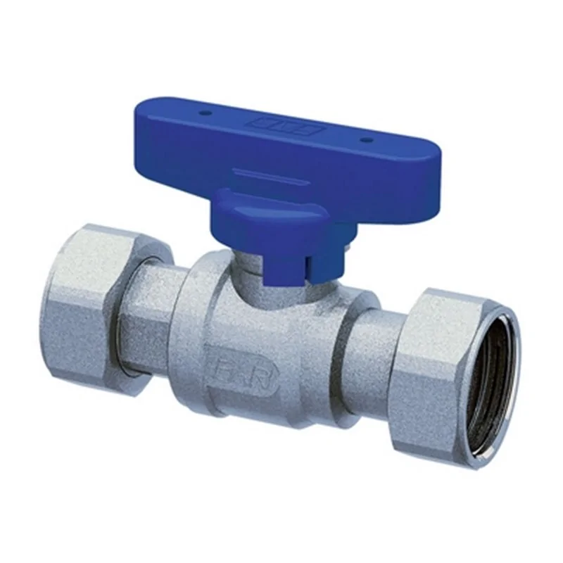 VALVOLA D'INTERCETTAZIONE A SFERA F-F CROMATA CON CALOTTE MOBILI FAR