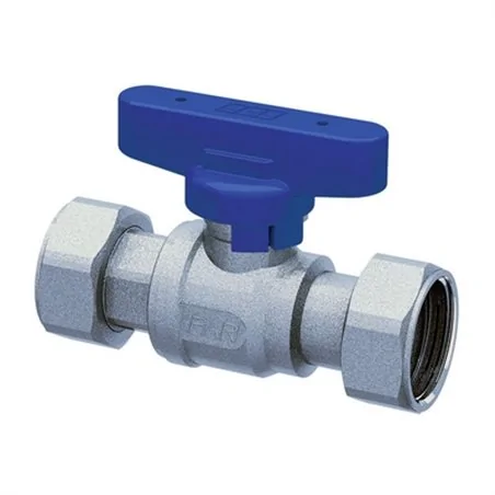 VALVOLA D'INTERCETTAZIONE A SFERA F-F CROMATA CON CALOTTE MOBILI FAR