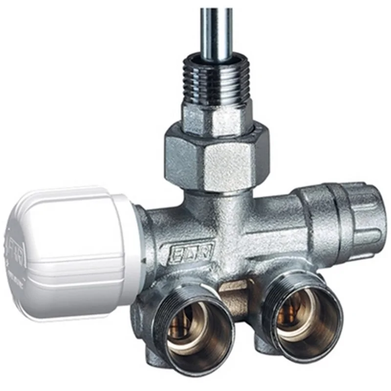 VALVOLA MONO-BITUBO TERMOSTATIZZABILE SQUADRA DX C/BOCCHETTONE FAR