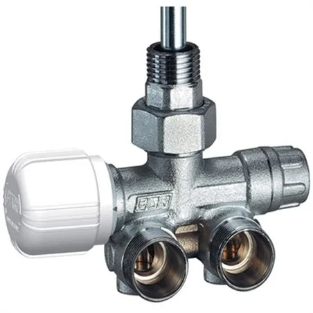 VALVOLA MONO-BITUBO TERMOSTATIZZABILE SQUADRA DX C/BOCCHETTONE FAR