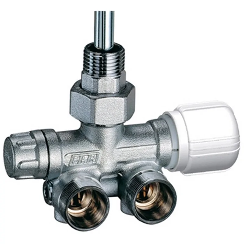 VALVOLA MONO-BITUBO TERMOSTATIZZABILE SQUADRA SX C/BOCCHETTONE FAR