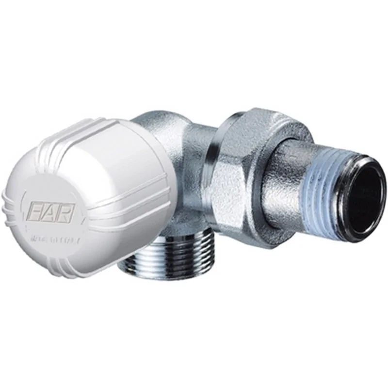 VALVOLA TERMOSTATIZZABILE A SQUADRA DX RAME FAR