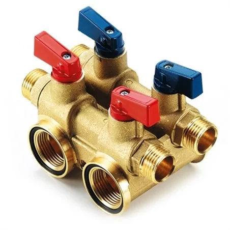 COLLETTORE COMPLANARE CON RUBINETTI 1/2 X16 TIEMME