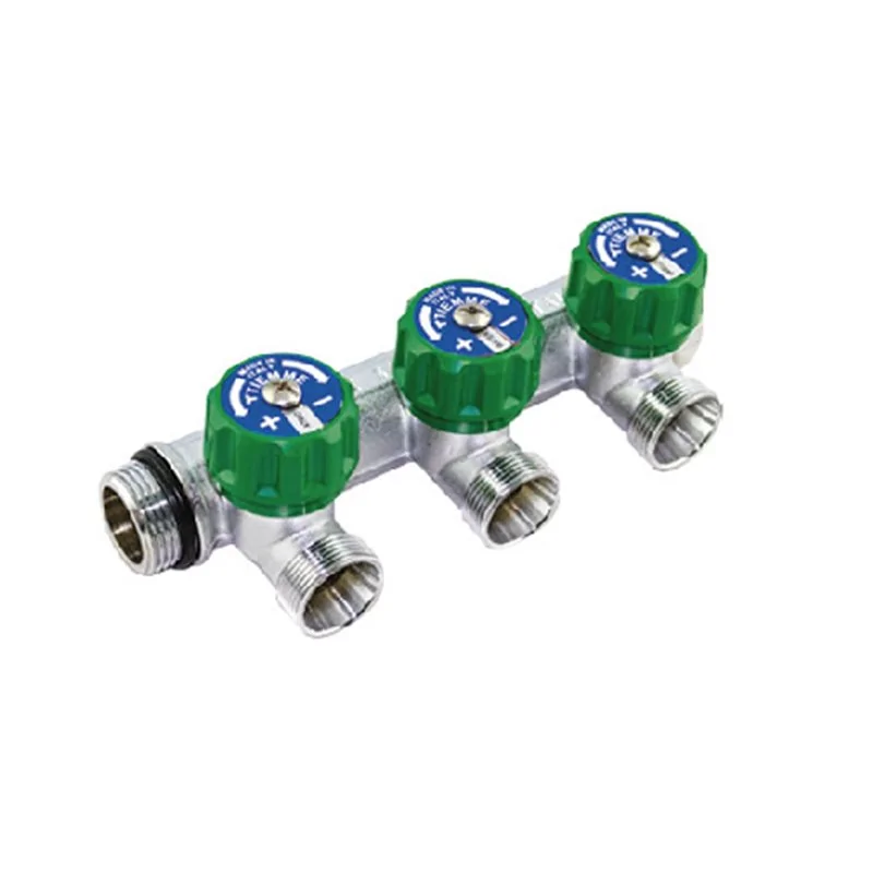 COLLETTORE LINEARE CON RUBINETTI MAXIMA CORNER ATTACCHI 24X19 TIEMME