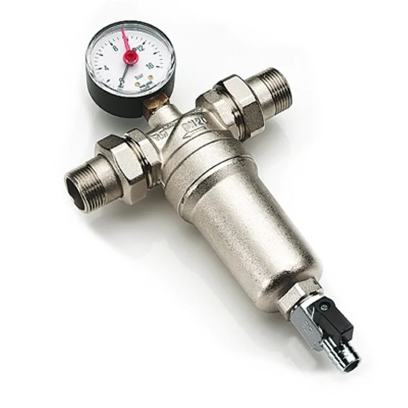 FILTRO AUTOPULENTE CON BOCCHETTONI E MANOMETRO TIEMME