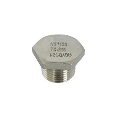 TAPPO MASCHIO ACCIAIO INOX