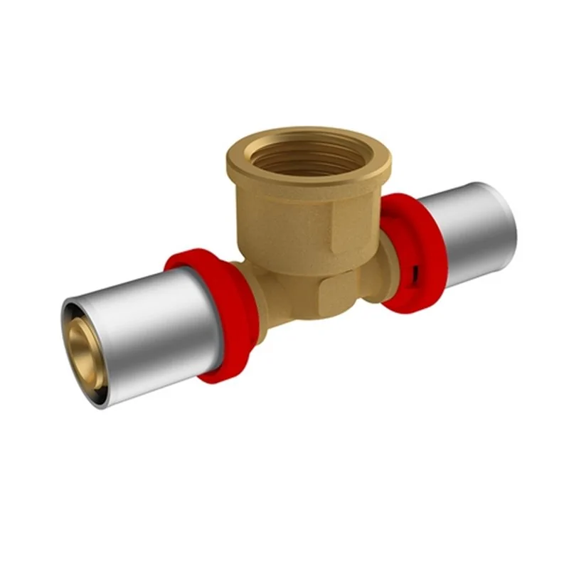 TEE FILETTATA FEMMINA A PRESSARE PER MULTISTRATO IKARO