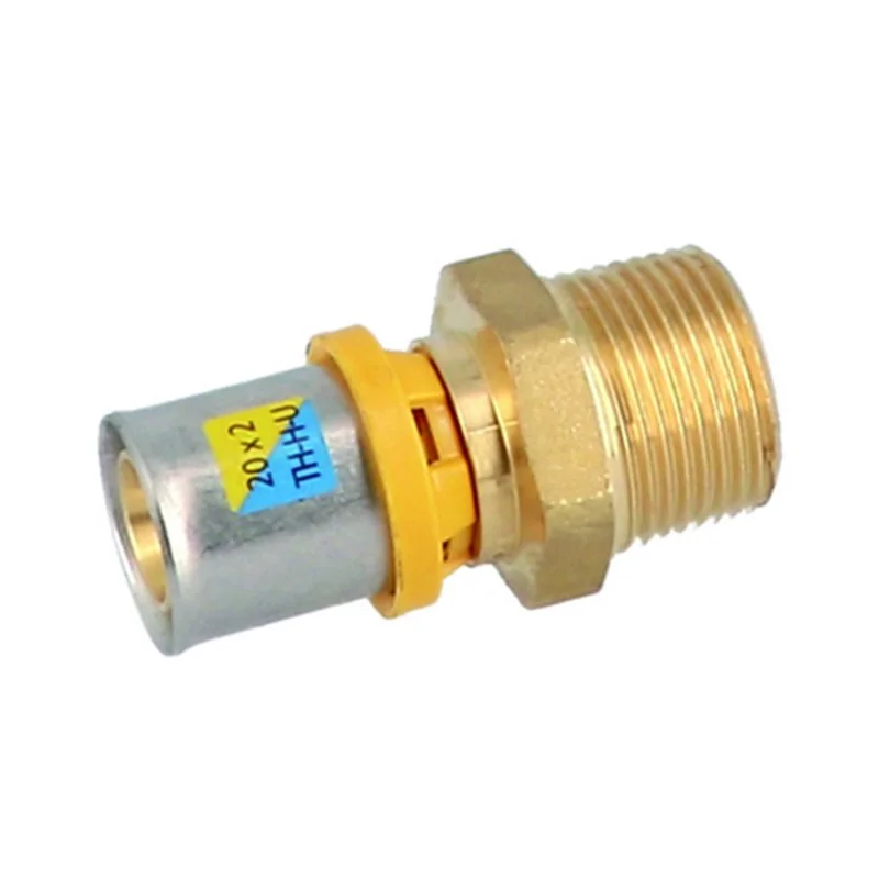 RACCORDO MASCHIO A PRESSARE PER MULTISTRATO GAS GENERAL FITTING
