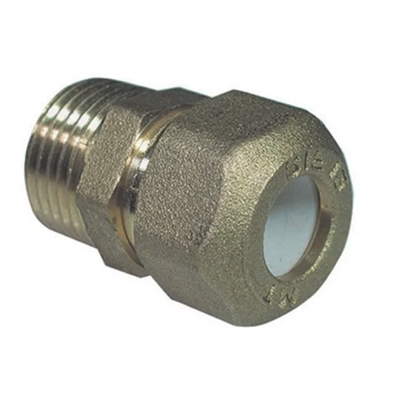 RACCORDO MASCHIO RINFORZATO PER RAME CON OGIVA TEFLON TIEMME