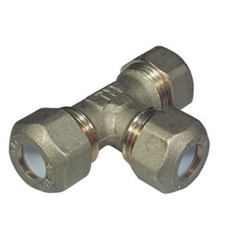 T CON TRE DADI RINFORZATA PER RAME CON OGIVA TEFLON TIEMME