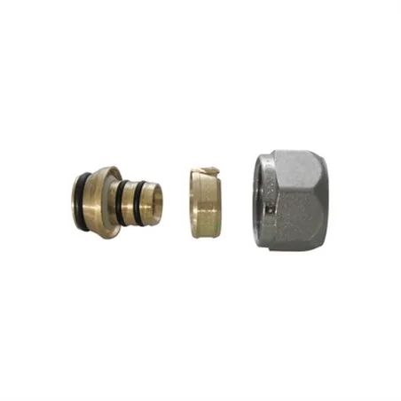 ADATTATORE PER TUBO MULTISTRATO NICHELATO TIEMME