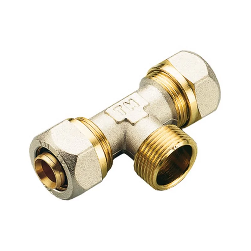 T FILETTATA MASCHIO 3 PEZZI PER MULTISTRATO TIEMME