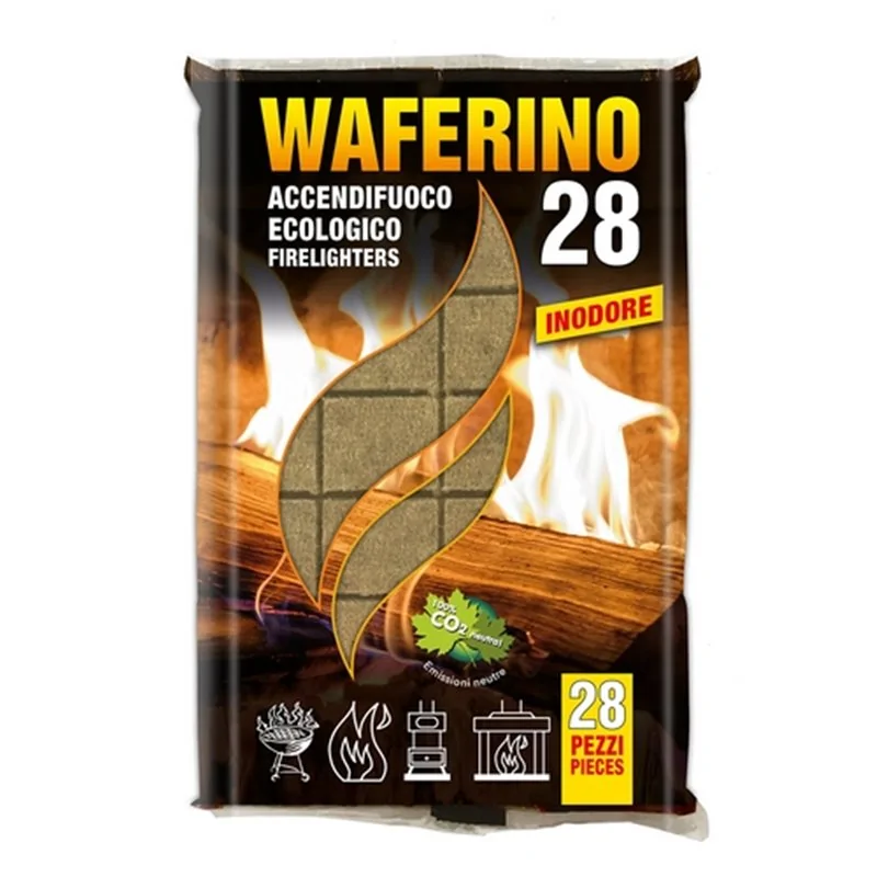 ACCENDIFUOCO ECOLOGICO WAFERINO28