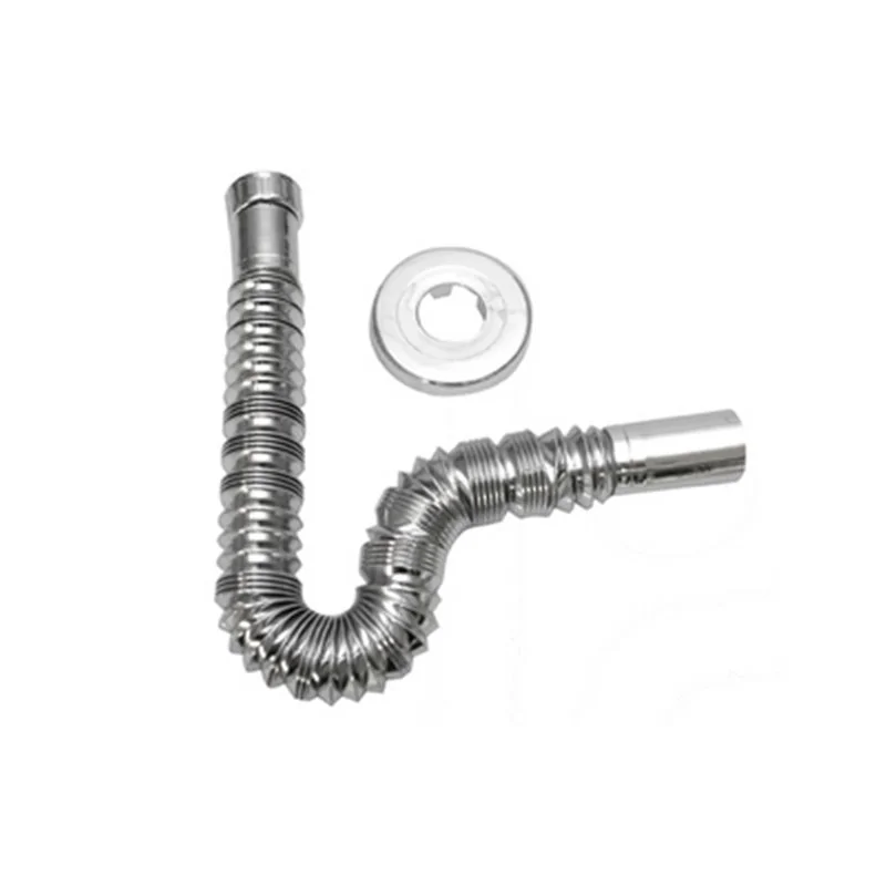 TUBO ESTENSIBILE CROMATO CON ROSONE