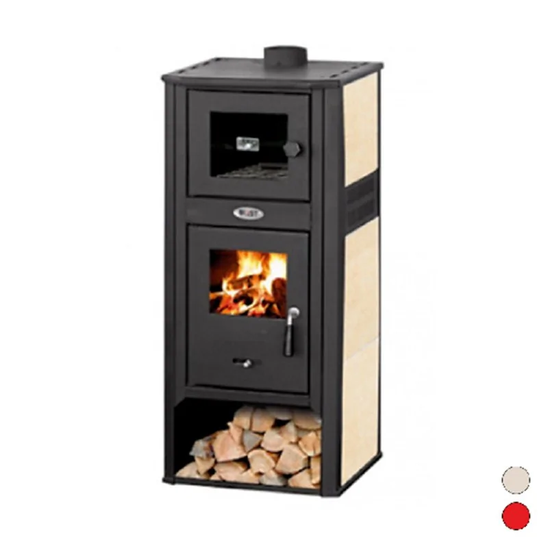 STUFA A LEGNA CON FORNO LUCREZIA 12-13 KW