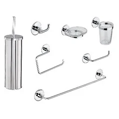 SET ACCESSORI BAGNO WIND BIADESIVO + VITE