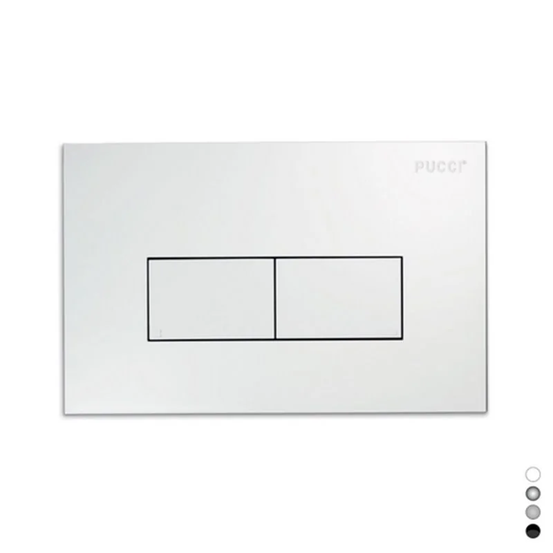 PLACCA PER CASSETTA INCASSO PUCCI ECO 2 PULSANTI LINEA MODELLO 2014