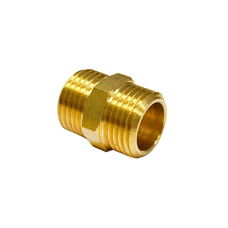 DOPPIA VITE IN OTTONE PER TUBI GAS E ACQUA