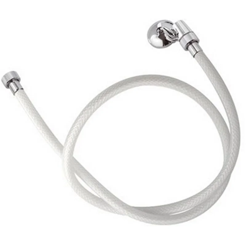 FLESSIBILE DOCCIA RETINATO BIANCO CON ROMPIGETTO APPENDIBILE