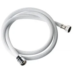 FLESSIBILE DOCCIA IN NYLON BIANCO ATTACCO CONICO