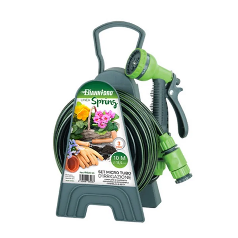 AVVOLGITUBO PORTATILE CON TUBO D'IRRIGAZIONE 11 MM LINEA SPRING