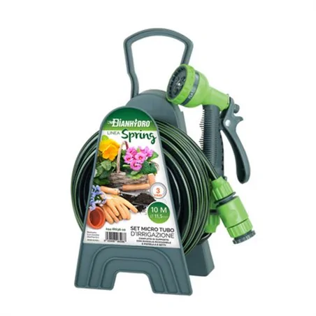 AVVOLGITUBO PORTATILE CON TUBO D'IRRIGAZIONE 11 MM LINEA SPRING