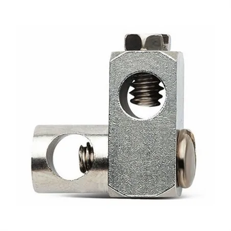 SNODINO DOPPIO PER ASTA SALTERELLO OTTONE CROMO