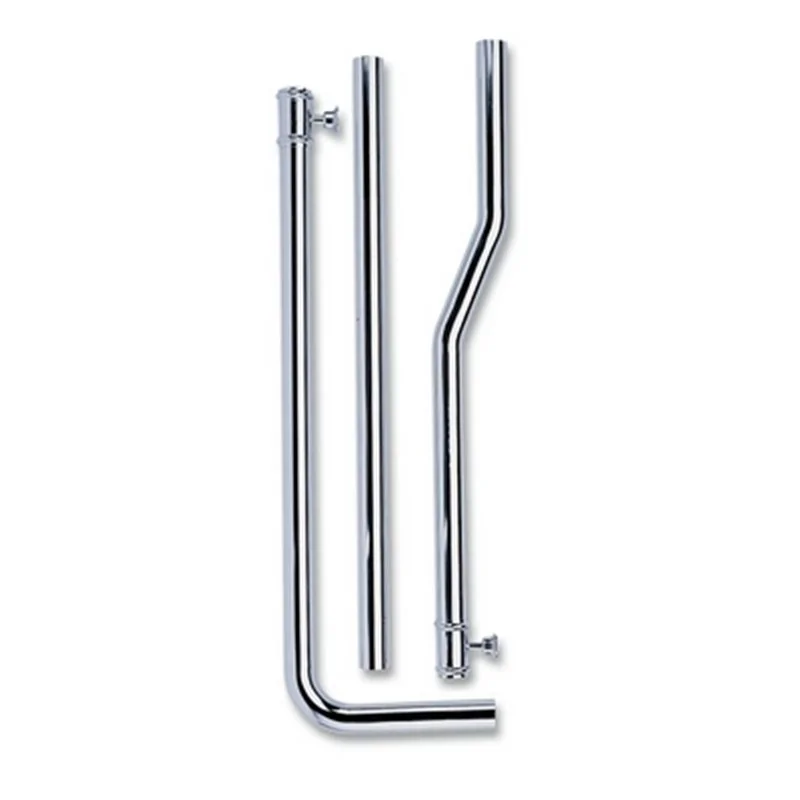 TUBO SCARICO ESTERNO PER CASSETTA ALTA IN OTTONE CROMATO