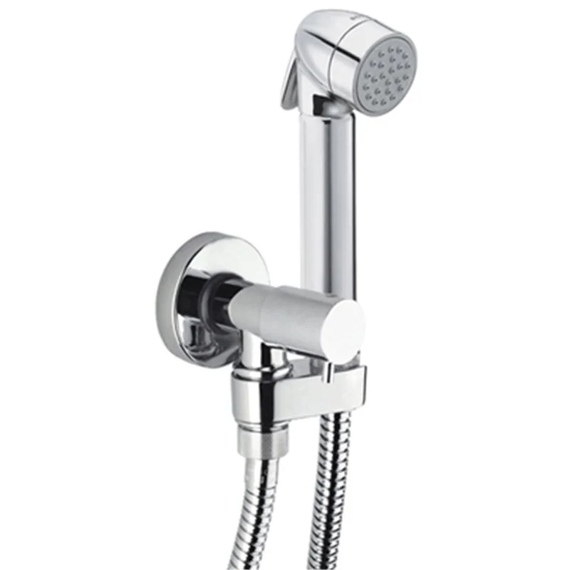 SET DOCCIA COMPLETO MODELLO TALITA-GOM CON PULSANTE OTTONE BOSSINI