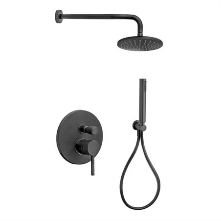 KIT DOCCIA CAROLA NERO OPACO