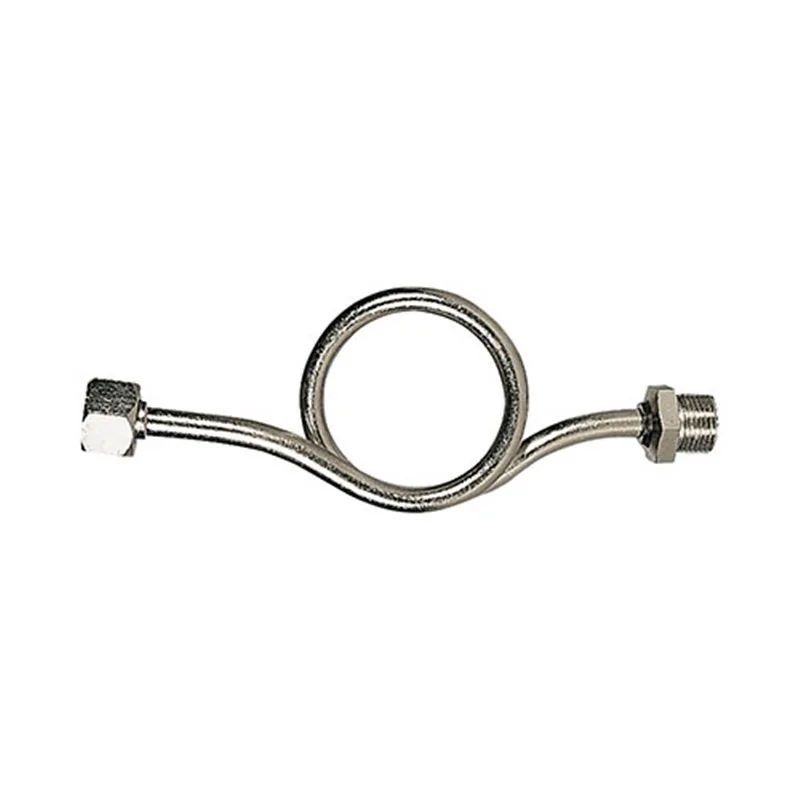 RICCIOLO PER MANOMETRO IN RAME NICHELATO