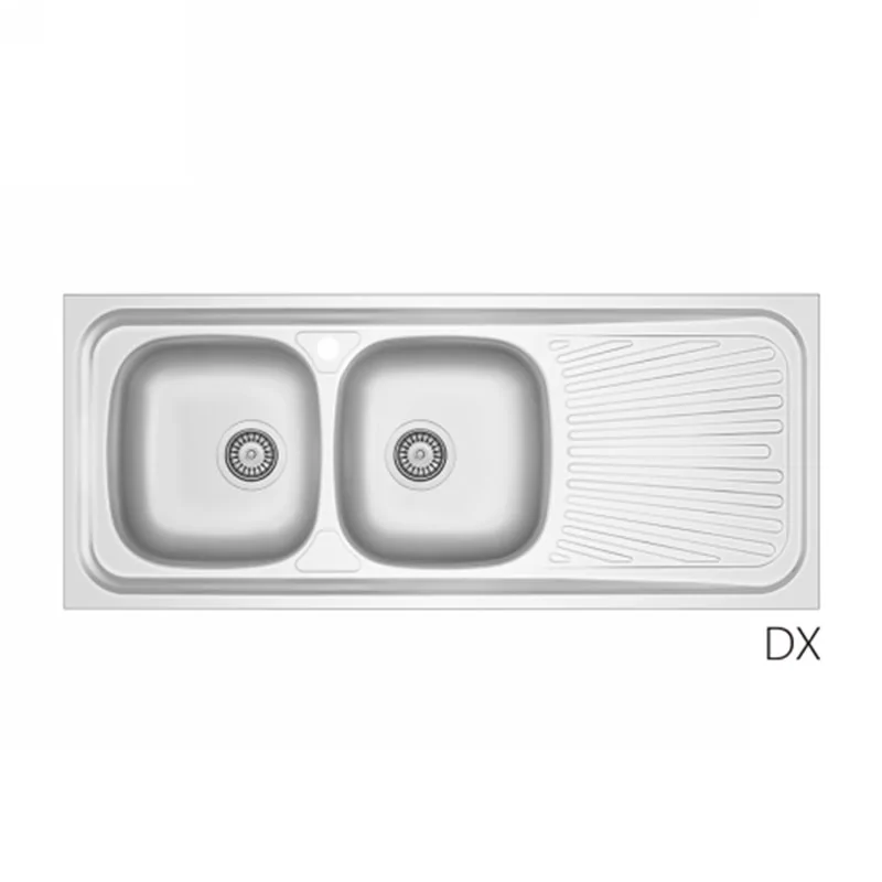 LAVELLO APPOGGIO IN ACCIAIO INOX MODELLO LA01 CM 120x50