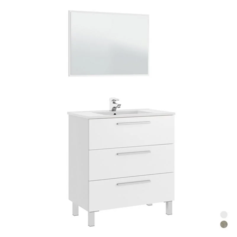 MOBILE BAGNO ATHENA 3 CASSETTI IN KIT DI MONTAGGIO