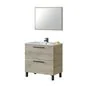 MOBILE BAGNO ATHENA 2 CASSETTI IN KIT DI MONTAGGIO