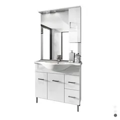 MOBILE BAGNO VENICE CM 85 CON LAVABO E SPECCHIO